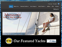 Tablet Screenshot of marinersyachts.com